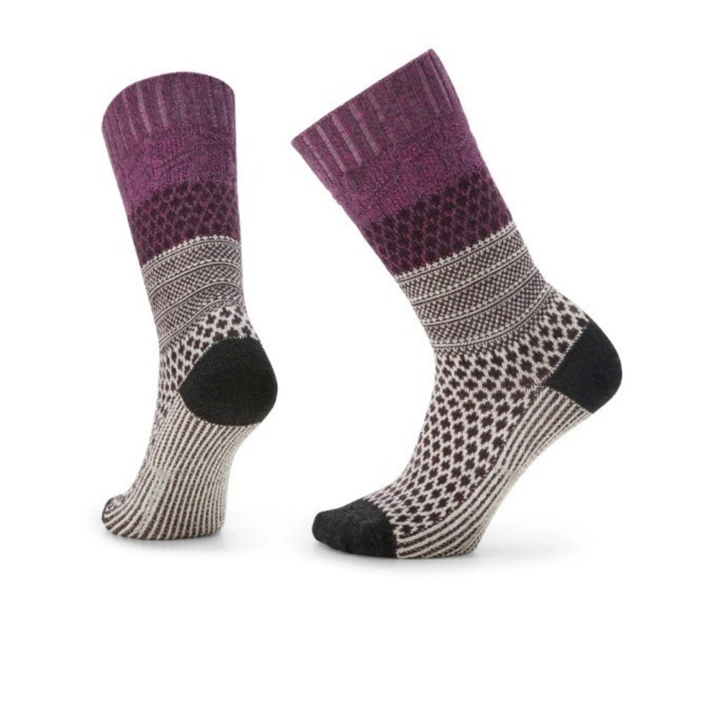 Smartwool Unisex Meadow Mauve Everyday Popcorn Cable Crew Socks Size L NWT